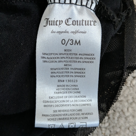 Juicy Couture Baby Black & Gold Polka Dot Outfit - Picture 9 of 9